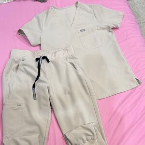 Figs Technical Collection Beige Scrubs